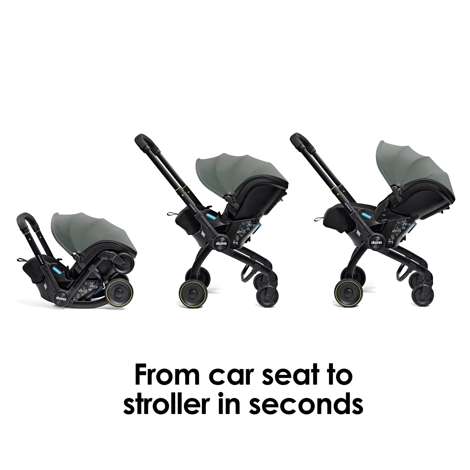 Doona X Car Seat & Stroller & Isofix Base - Slate Green